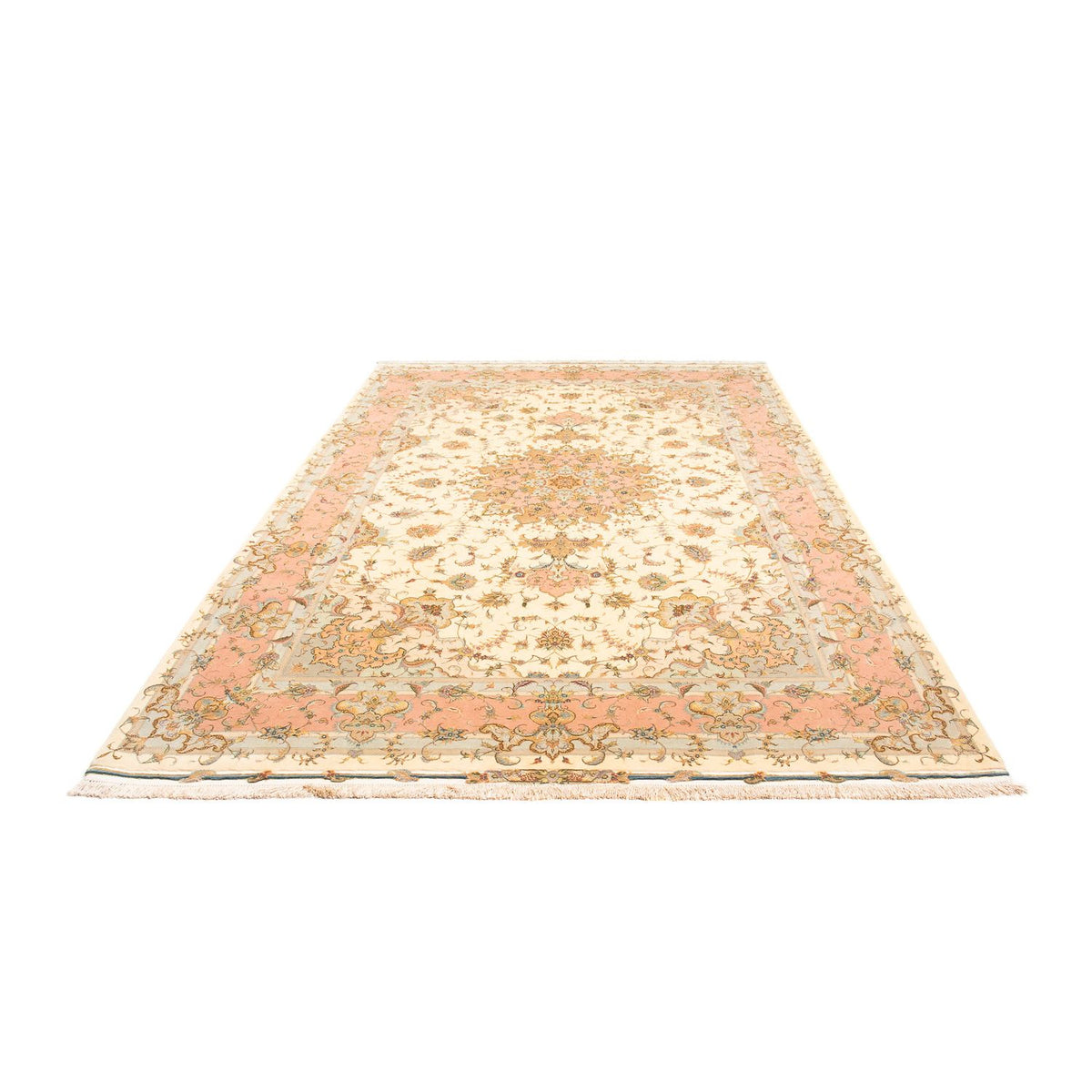 Alfombra Persa - Tabriz - Real - 306 x 202 cm - beige