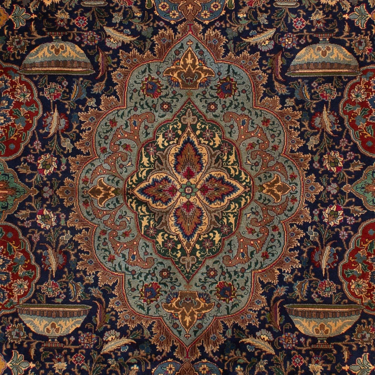 Alfombra persa - Clásica - 288 x 200 cm - azul oscuro