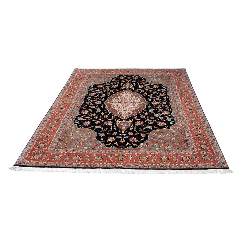 Alfombra Persa - Tabriz - Real - 201 x 155 cm - azul oscuro