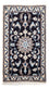 Alfombra persa - Nain - 101 x 55 cm - azul oscuro