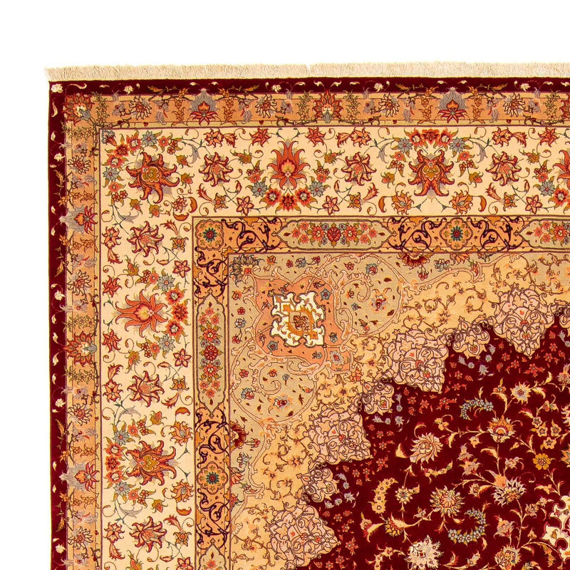 Alfombra Persa - Tabriz - Real - 400 x 300 cm - rojo oscuro