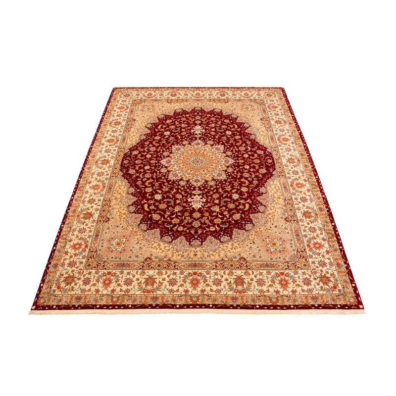 Alfombra Persa - Tabriz - Real - 400 x 300 cm - rojo oscuro