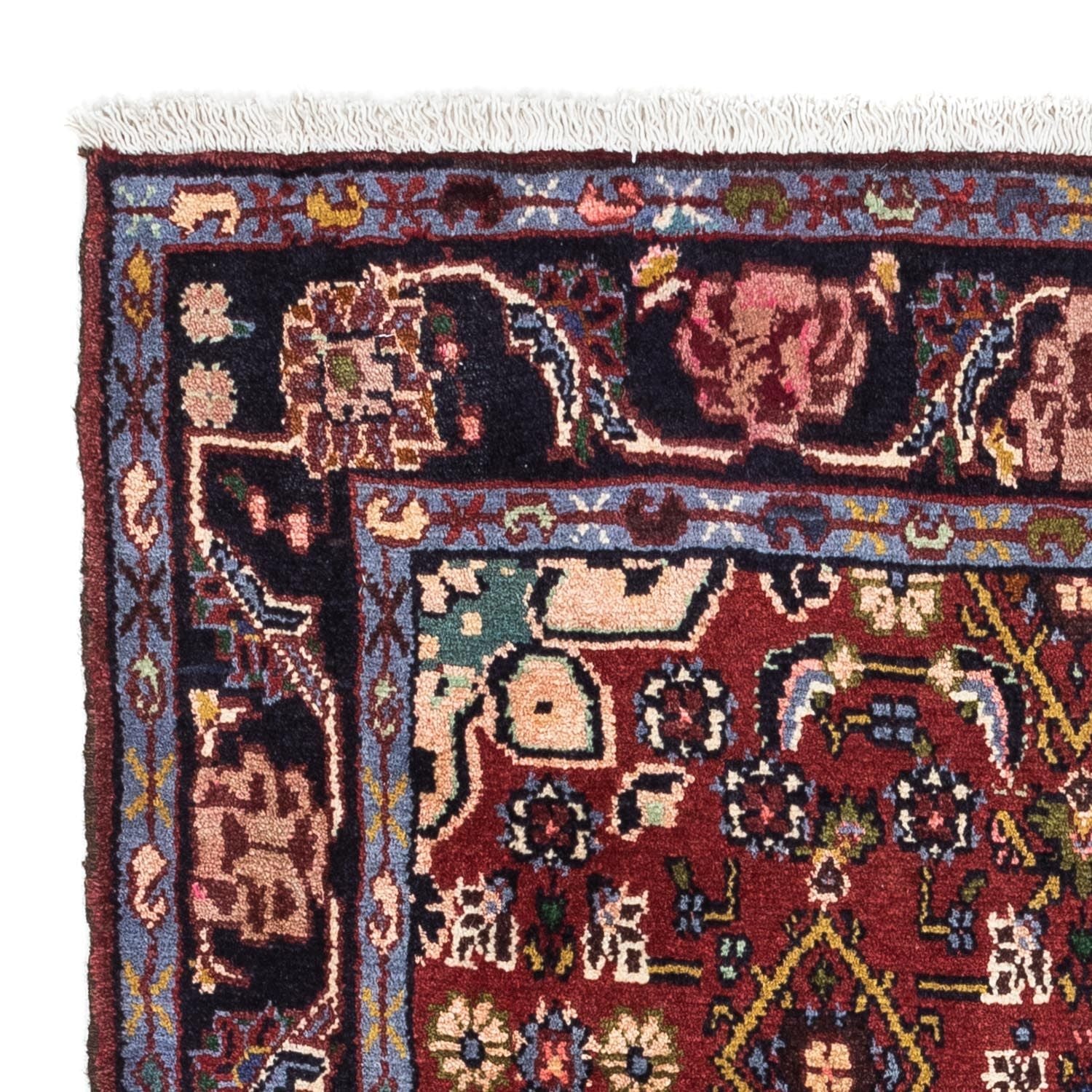 Alfombra persa - Nómada - 130 x 83 cm - rojo oscuro