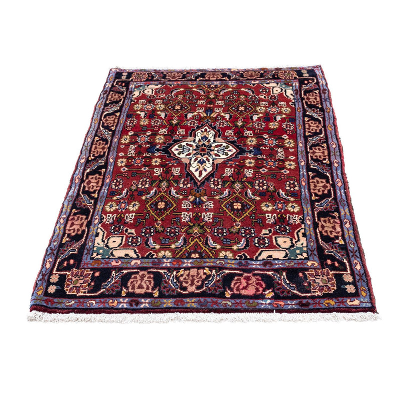 Alfombra persa - Nómada - 130 x 83 cm - rojo oscuro