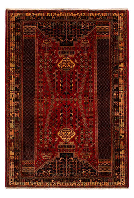 Alfombra persa - Nómada - 291 x 196 cm - rojo oscuro