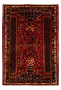 Alfombra persa - Nómada - 291 x 196 cm - rojo oscuro