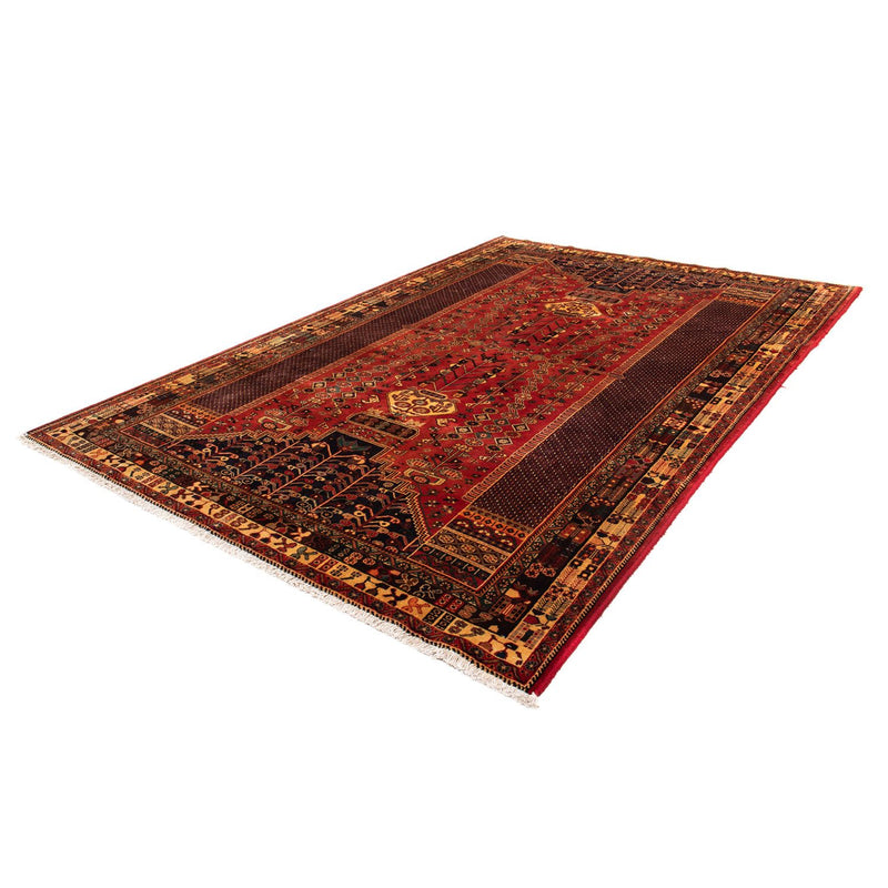 Alfombra persa - Nómada - 291 x 196 cm - rojo oscuro