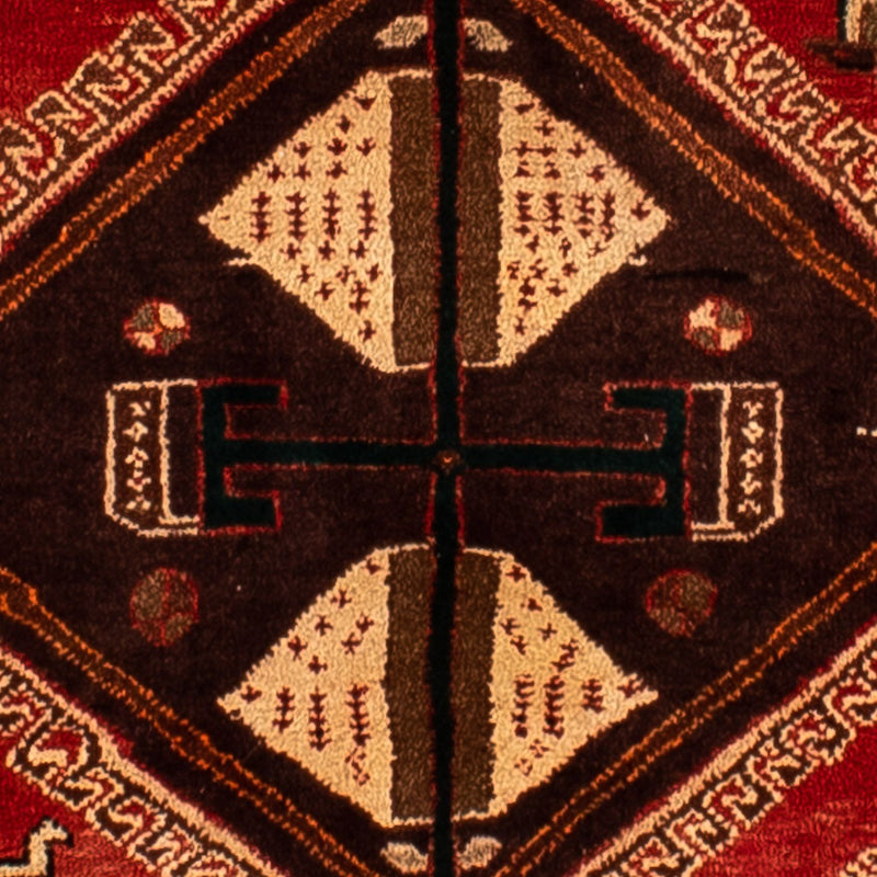 Alfombra persa - Nómada - 304 x 206 cm - rojo oscuro