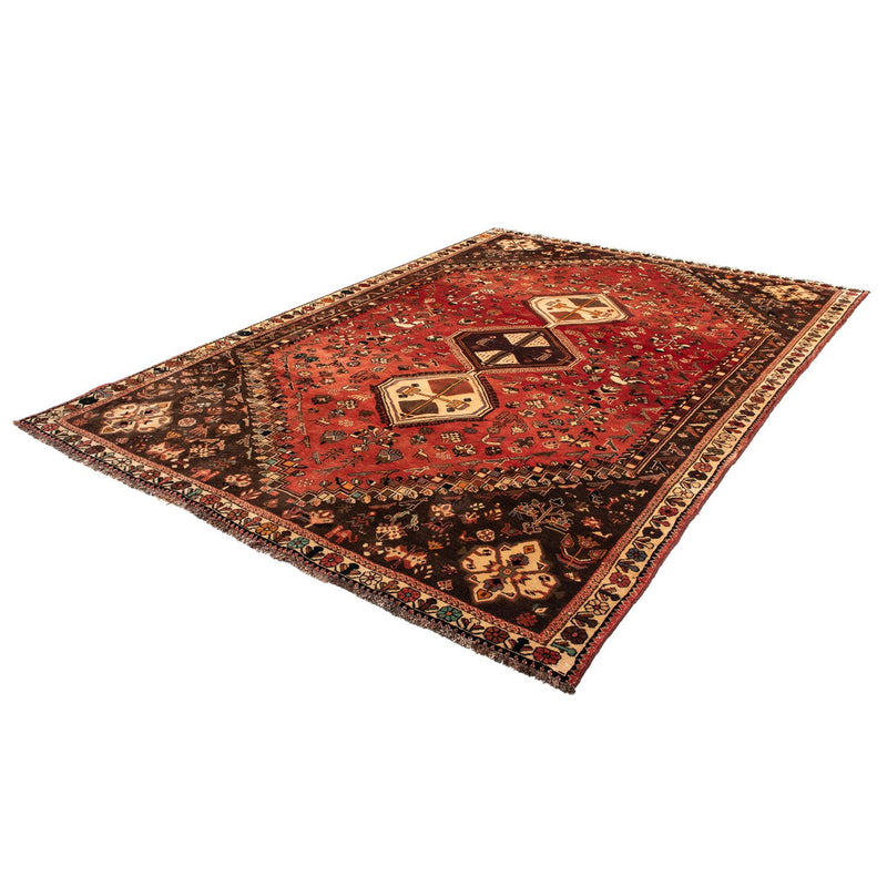 Alfombra persa - Nómada - 304 x 206 cm - rojo oscuro