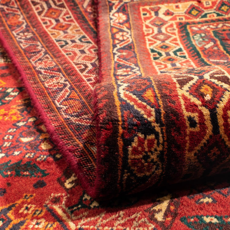 Alfombra persa - Nómada - 294 x 190 cm - rojo oscuro