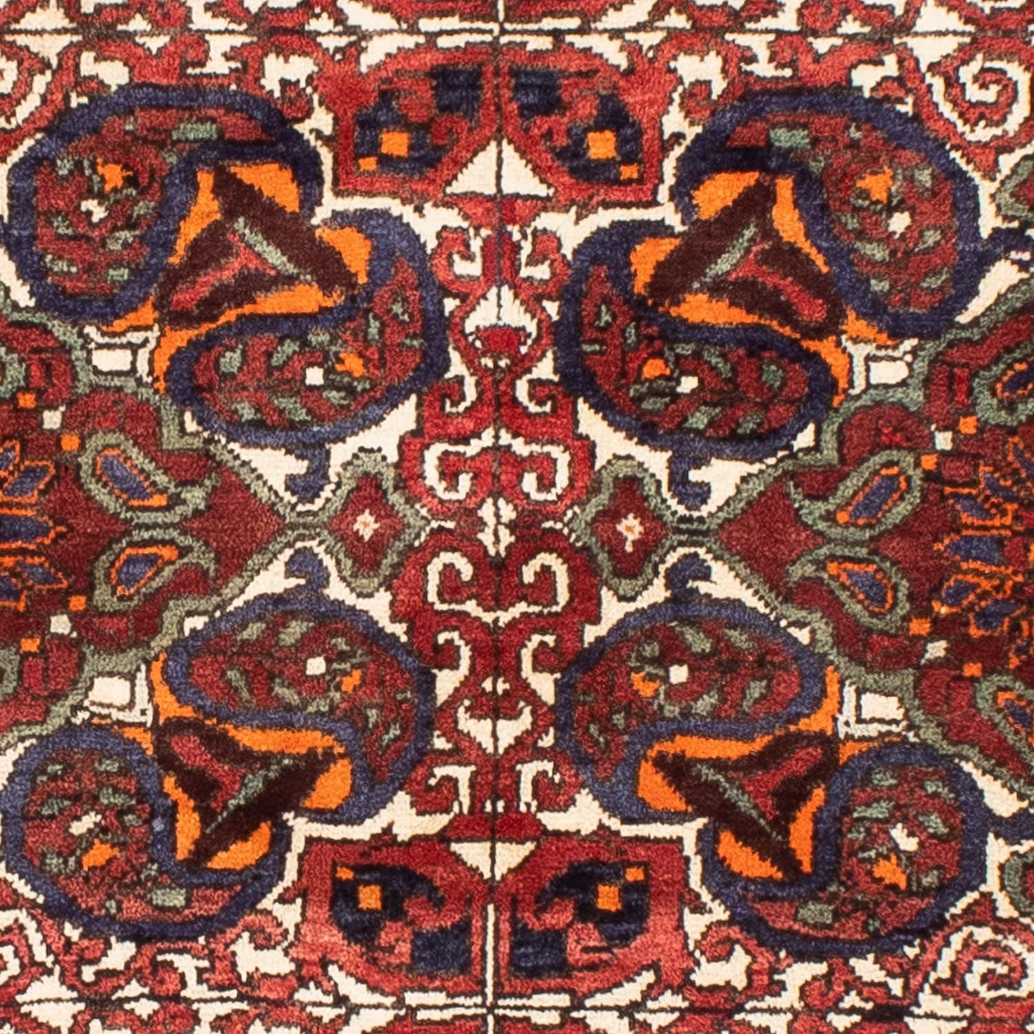 Alfombra persa - Nómada - 198 x 150 cm - multicolor