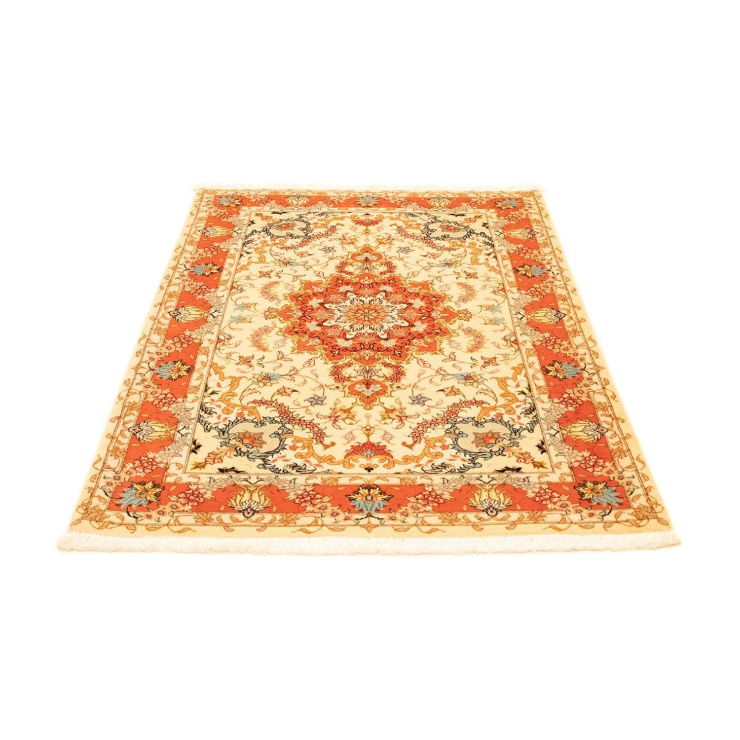 Alfombra Persa - Tabriz - Real - 152 x 100 cm - beige