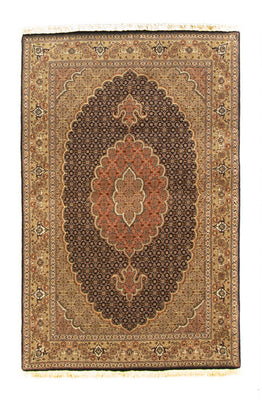 Alfombra persa - Tabriz - 157 x 103 cm - negro