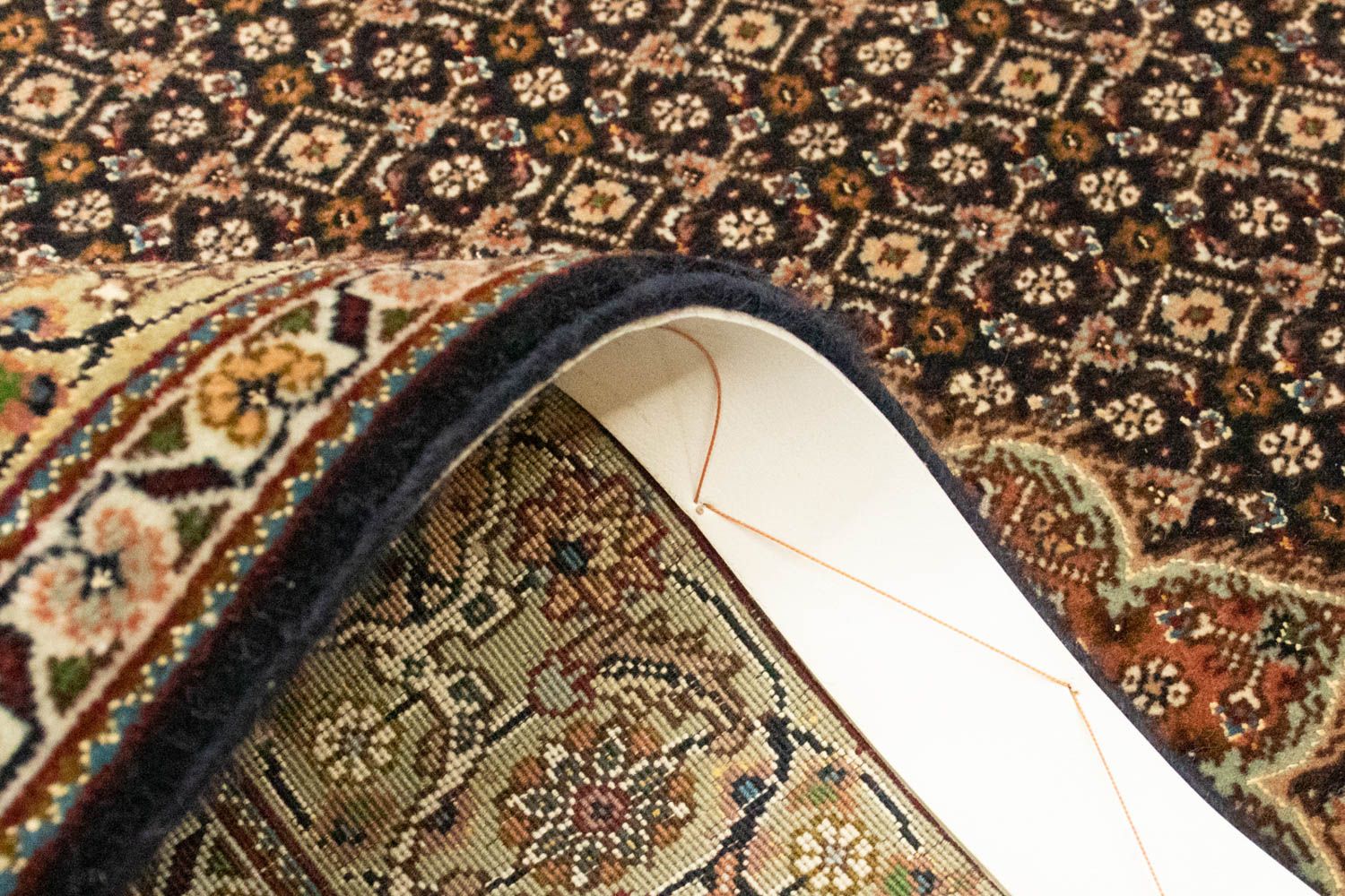 Alfombra persa - Tabriz - 157 x 103 cm - negro
