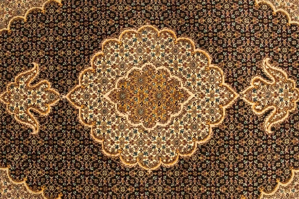 Alfombra Persa - Tabriz - Real - 146 x 106 cm - azul oscuro