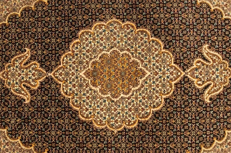 Alfombra Persa - Tabriz - Real - 146 x 106 cm - azul oscuro