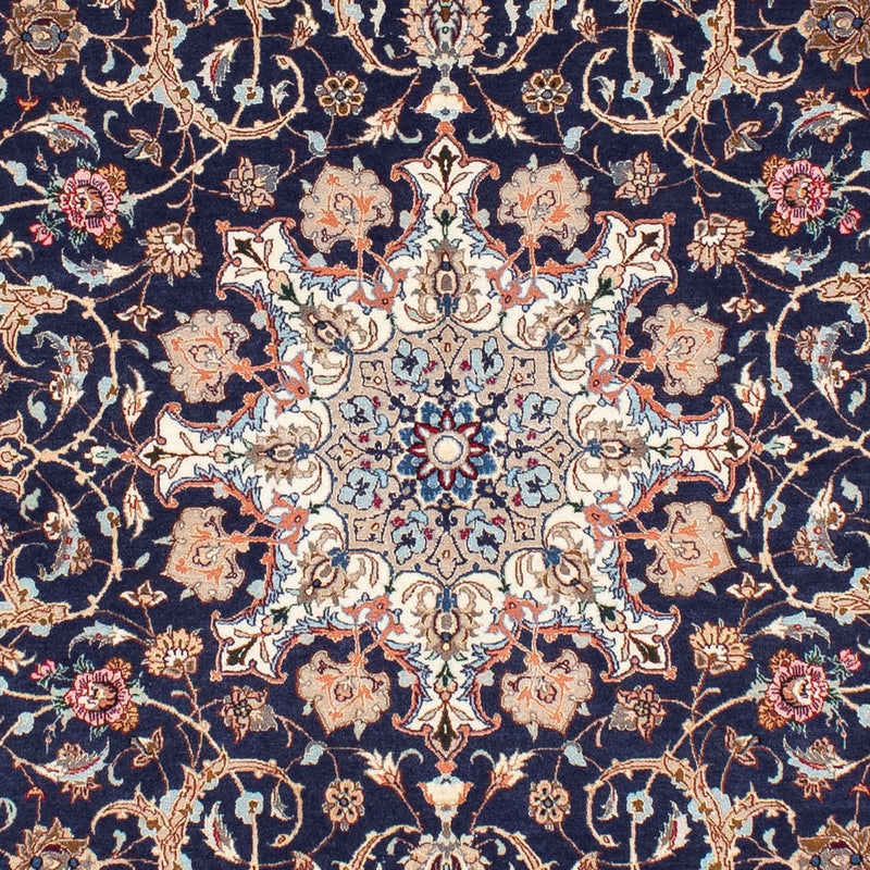 Alfombra Persa - Isfahan - Prima - 243 x 156 cm - azul oscuro