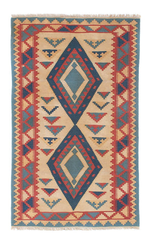 Alfombra Kelim - Oriental - 184 x 117 cm - marrón claro