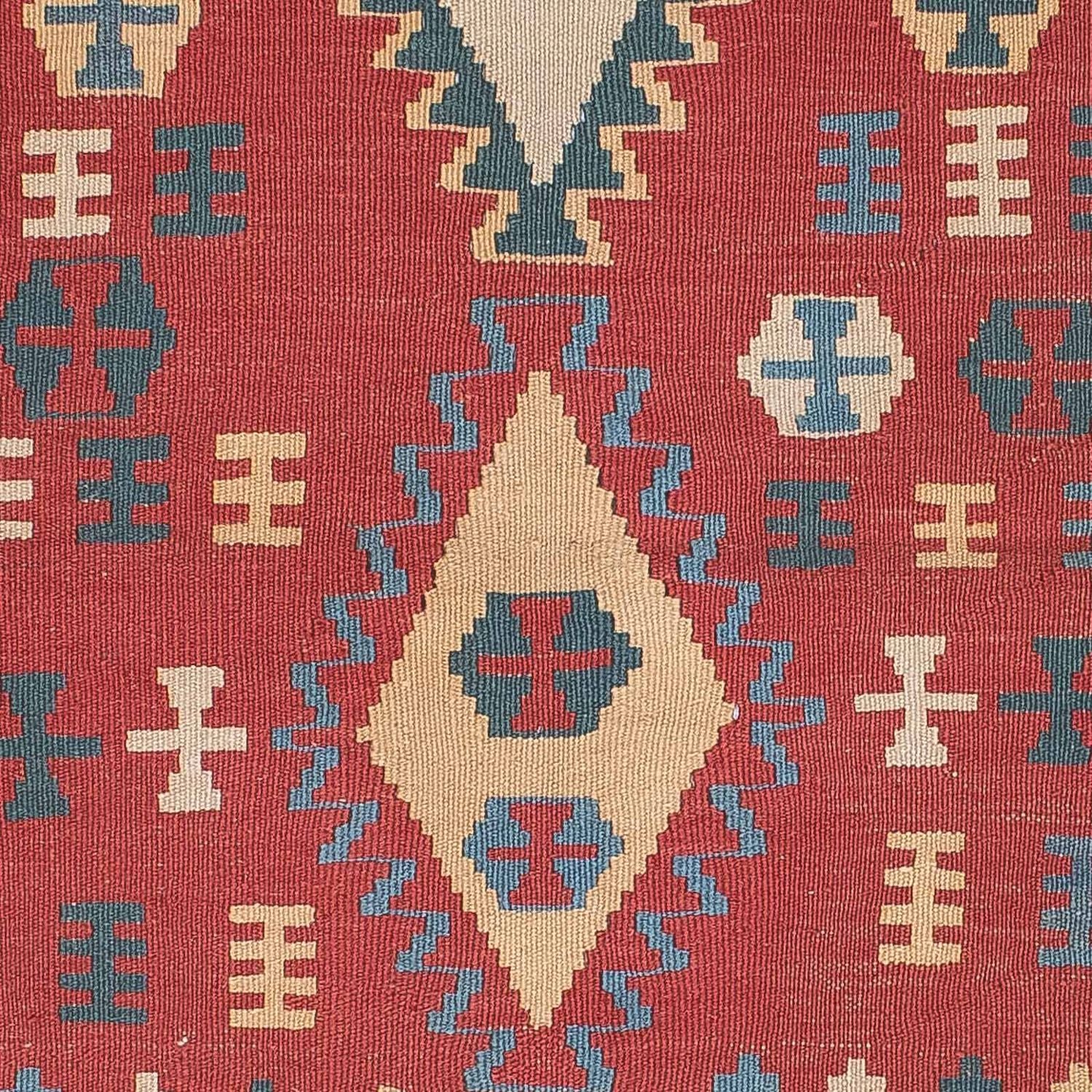 Alfombra Kelim - Oriental - 168 x 113 cm - rojo oscuro