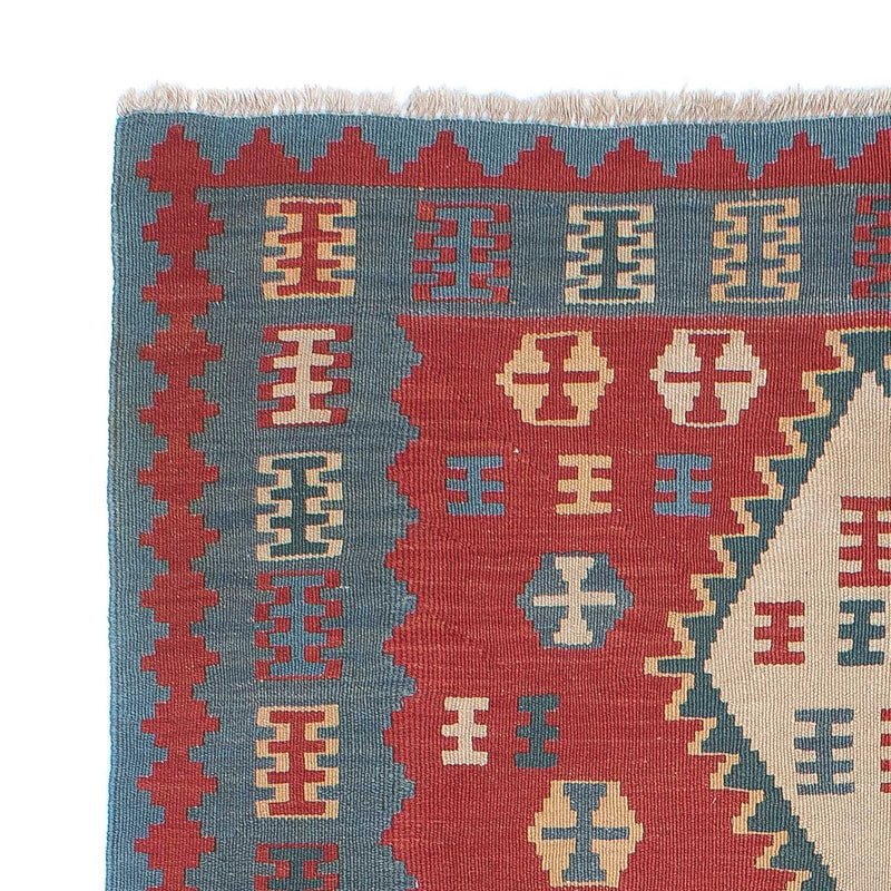 Alfombra Kelim - Oriental - 168 x 113 cm - rojo oscuro