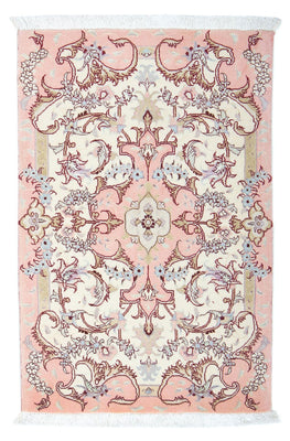 Alfombra Persa - Tabriz - Real - 91 x 60 cm - beige