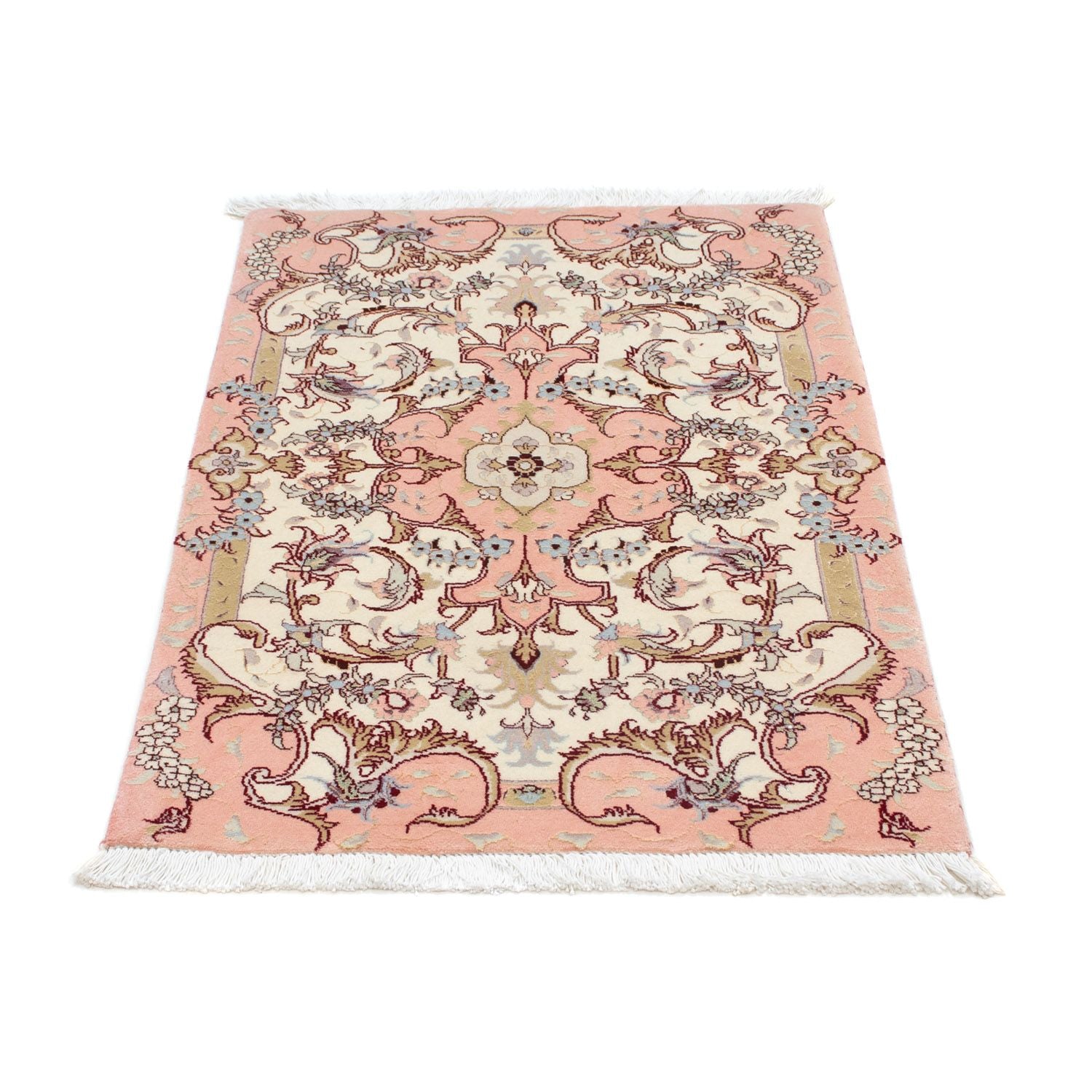 Alfombra Persa - Tabriz - Real - 91 x 60 cm - beige
