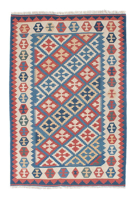 Alfombra Kelim - Oriental - 180 x 118 cm - azul