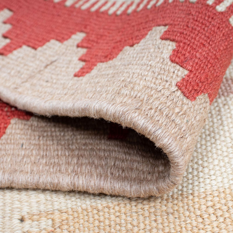 Alfombra Kelim - Oriental - 196 x 120 cm - beige
