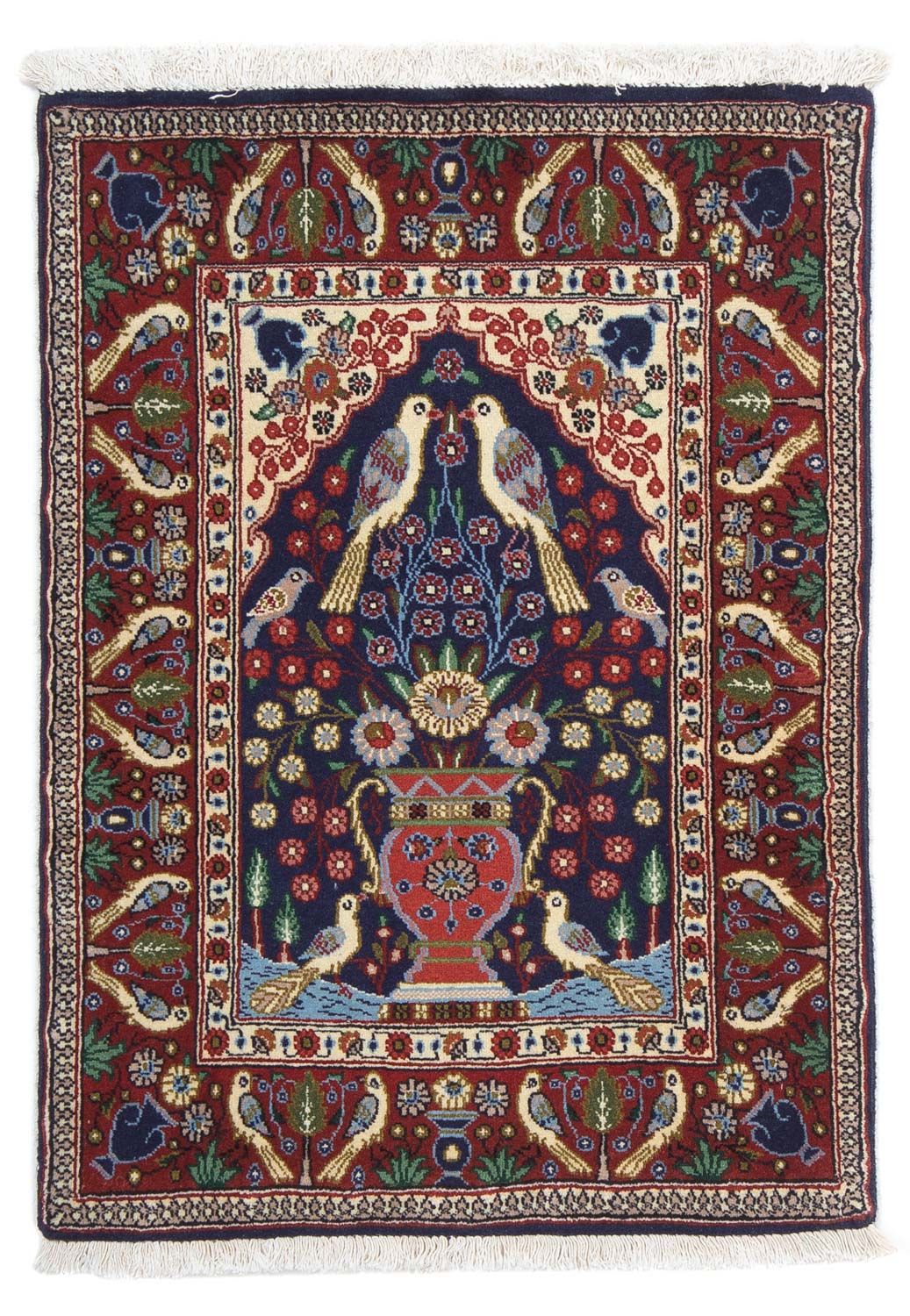 Alfombra persa - Clásica - 84 x 60 cm - azul oscuro