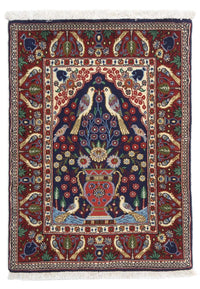 Alfombra persa - Clásica - 84 x 60 cm - azul oscuro