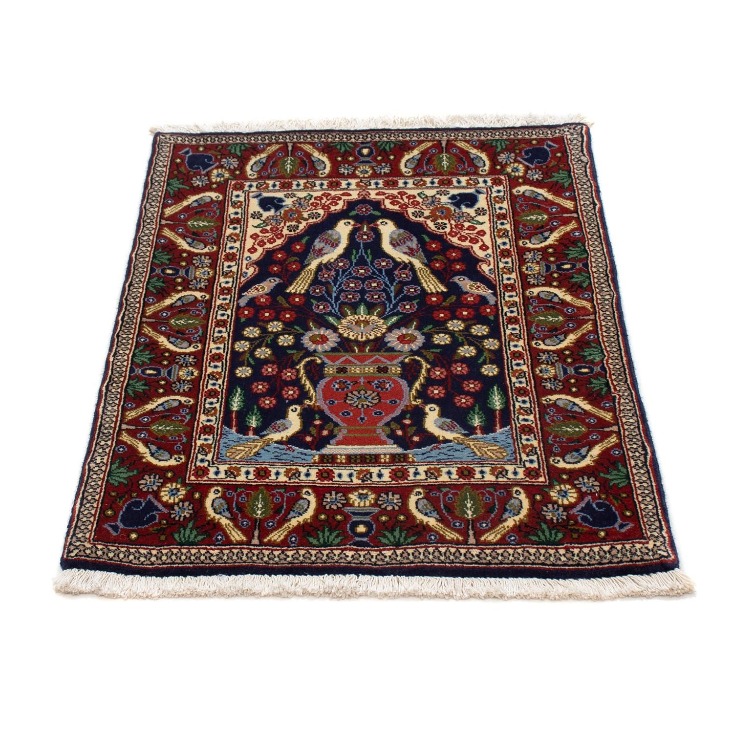 Alfombra persa - Clásica - 84 x 60 cm - azul oscuro