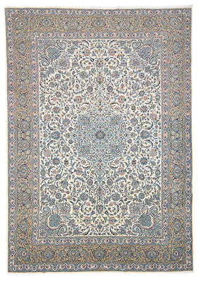 Alfombra persa - Keshan - 423 x 312 cm - beige