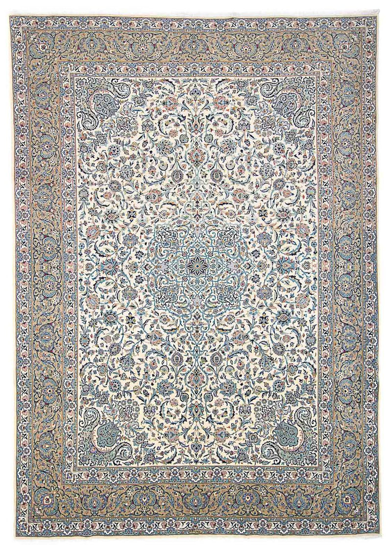 Alfombra persa - Keshan - 423 x 312 cm - beige