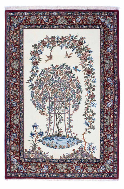 Qom Alfombra 135x202cm - Alfombra persa - beige