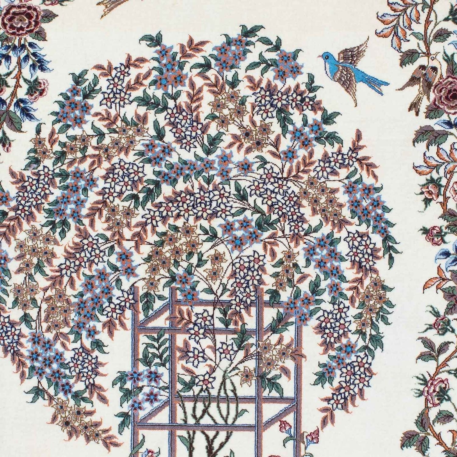 Alfombra persa - Ghom - 202 x 135 cm - beige