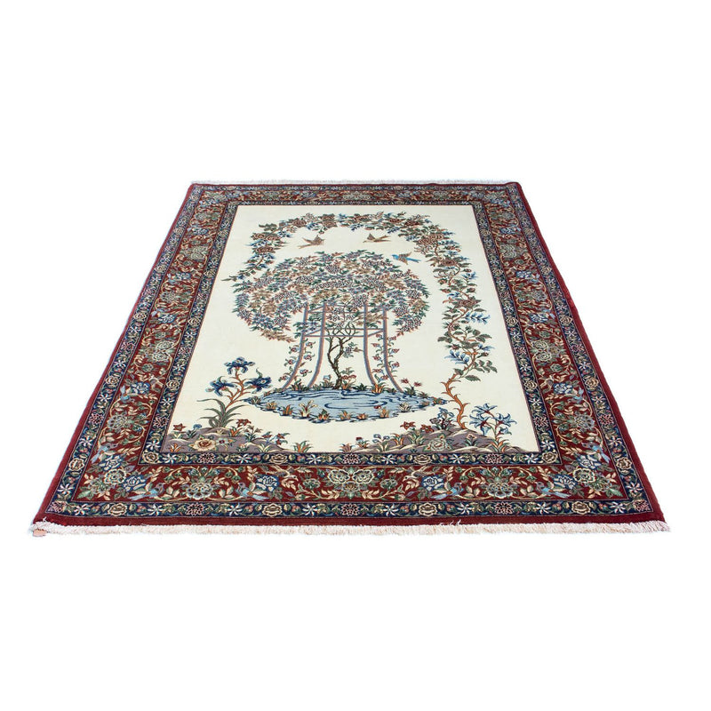 Alfombra persa - Ghom - 202 x 135 cm - beige