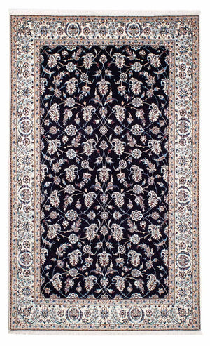 Alfombra Persa - Nain - Prima - 227 x 139 cm - azul oscuro
