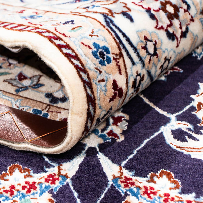 Alfombra Persa - Nain - Prima - 227 x 139 cm - azul oscuro