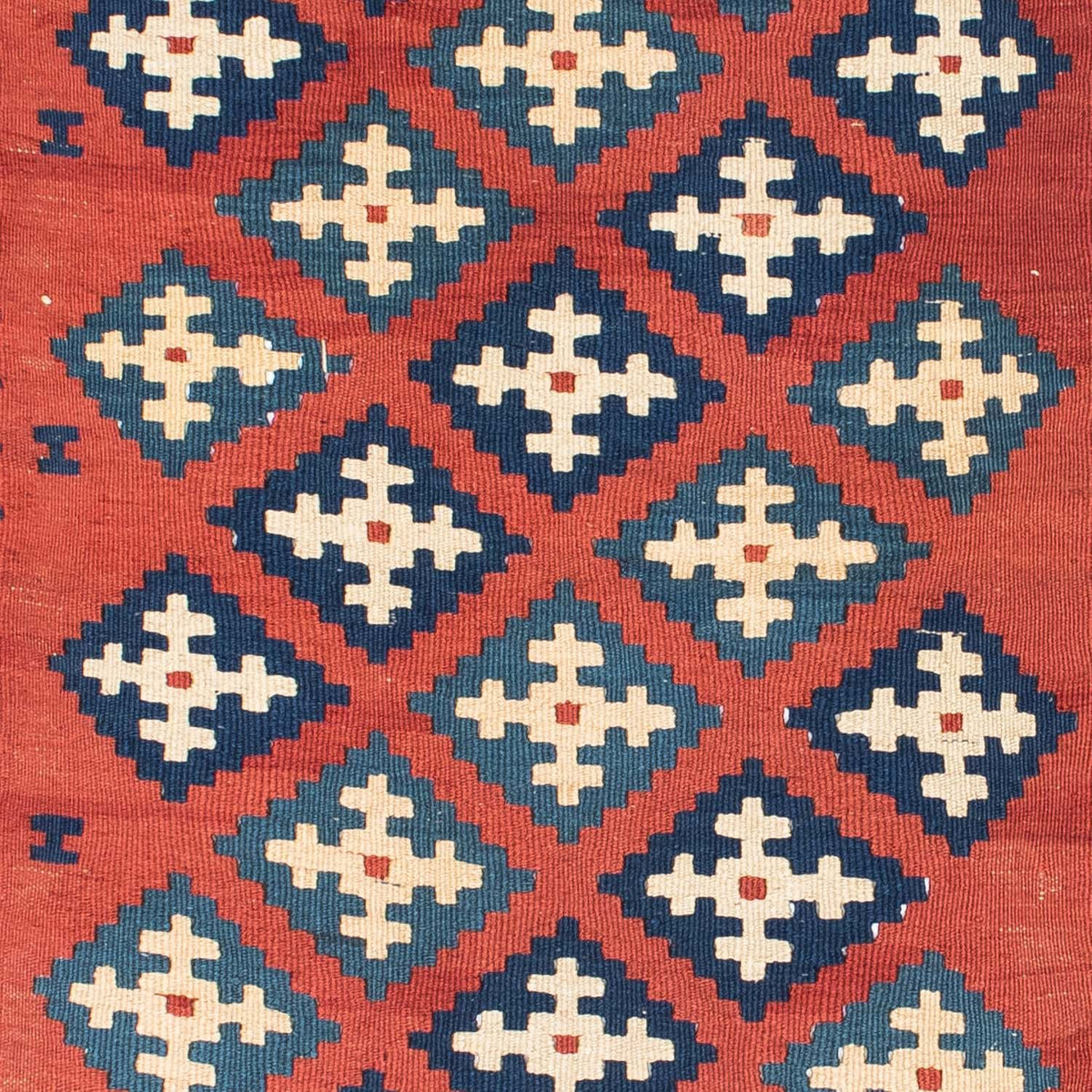 Alfombra Kelim - Oriental - 150 x 106 cm - rojo oscuro