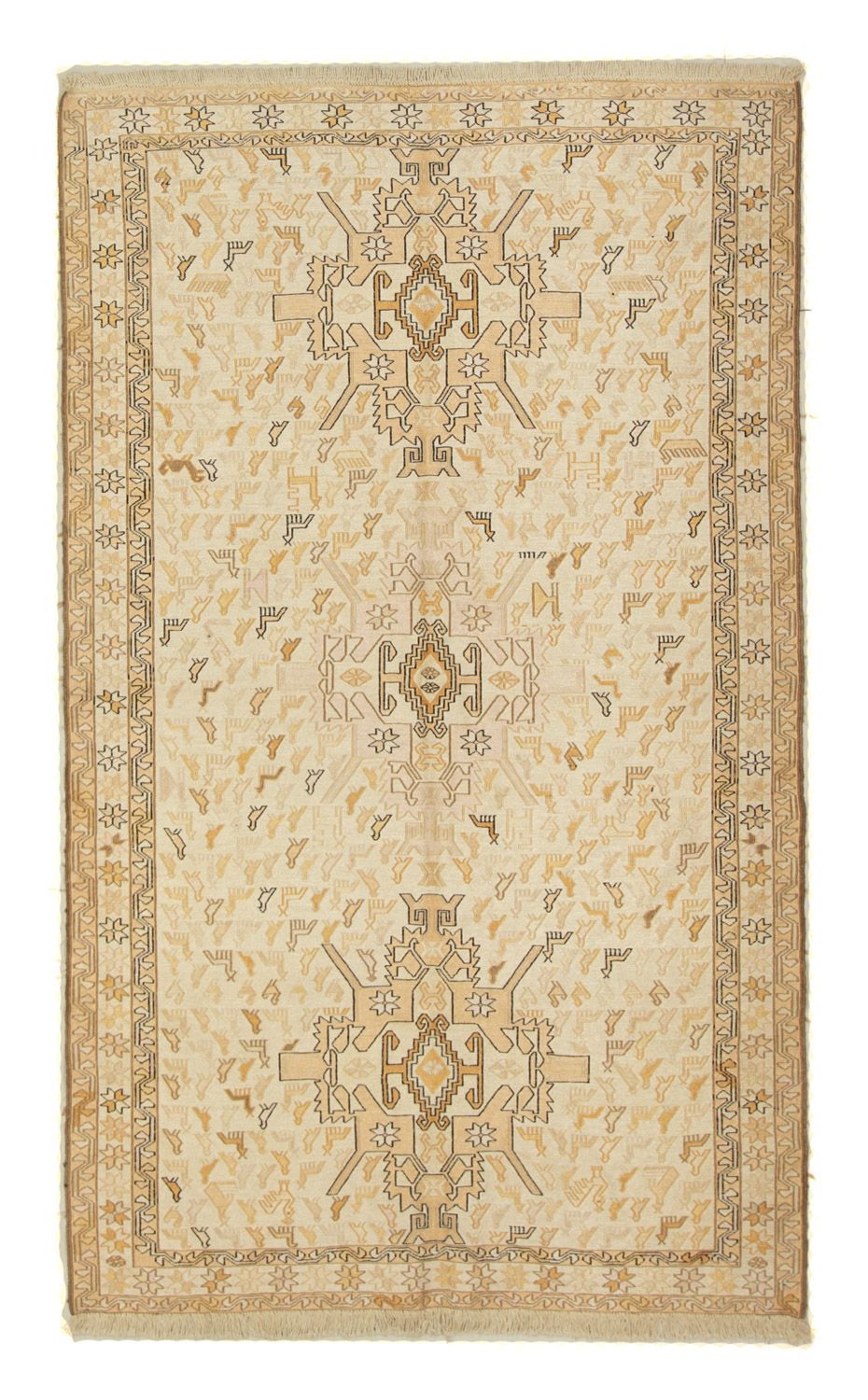 Alfombra Kelim - Oriental - 200 x 123 cm - beige