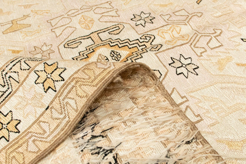 Alfombra Kelim - Oriental - 200 x 123 cm - beige