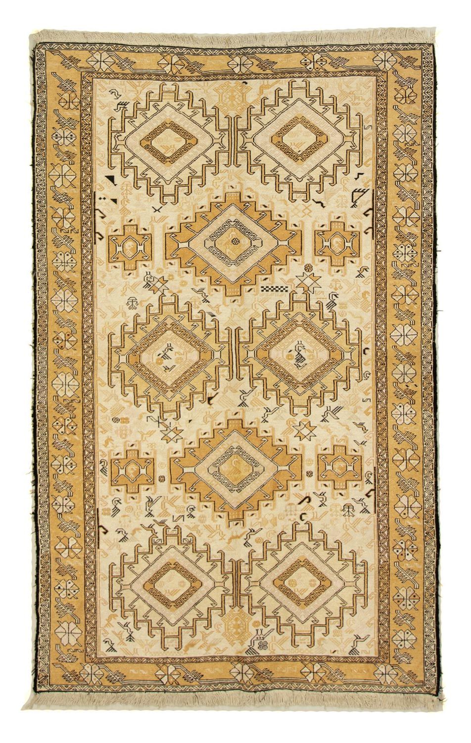 Alfombra de pasillo Alfombra Kelim - Oriental - 194 x 23 cm - beige