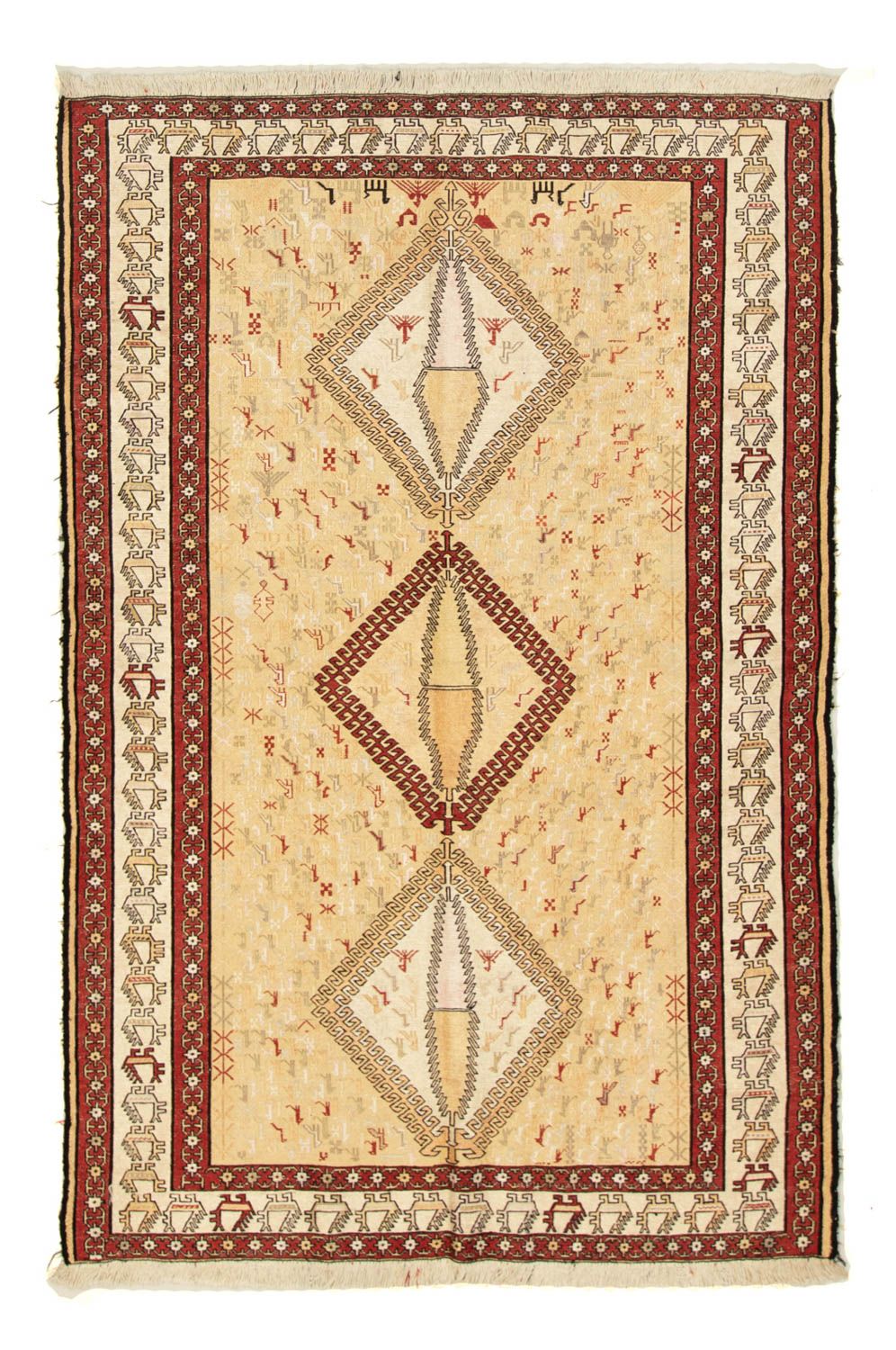 Alfombra Kelim - Oriental - 187 x 126 cm - beige