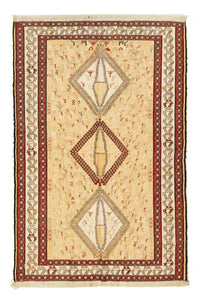 Alfombra Kelim - Oriental - 187 x 126 cm - beige