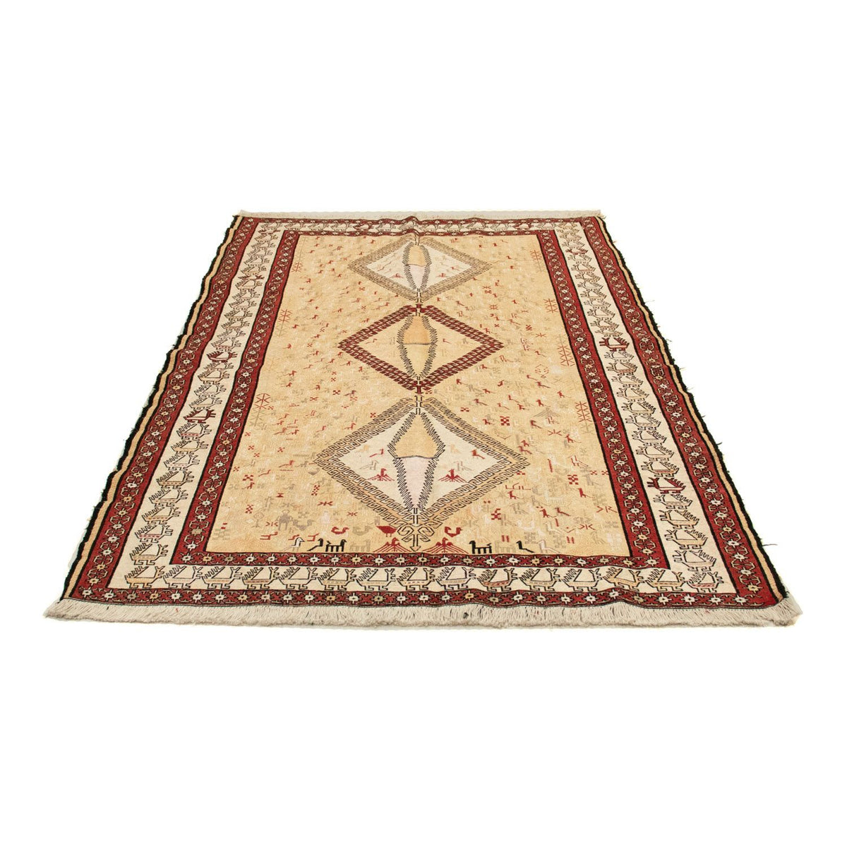 Alfombra Kelim - Oriental - 187 x 126 cm - beige