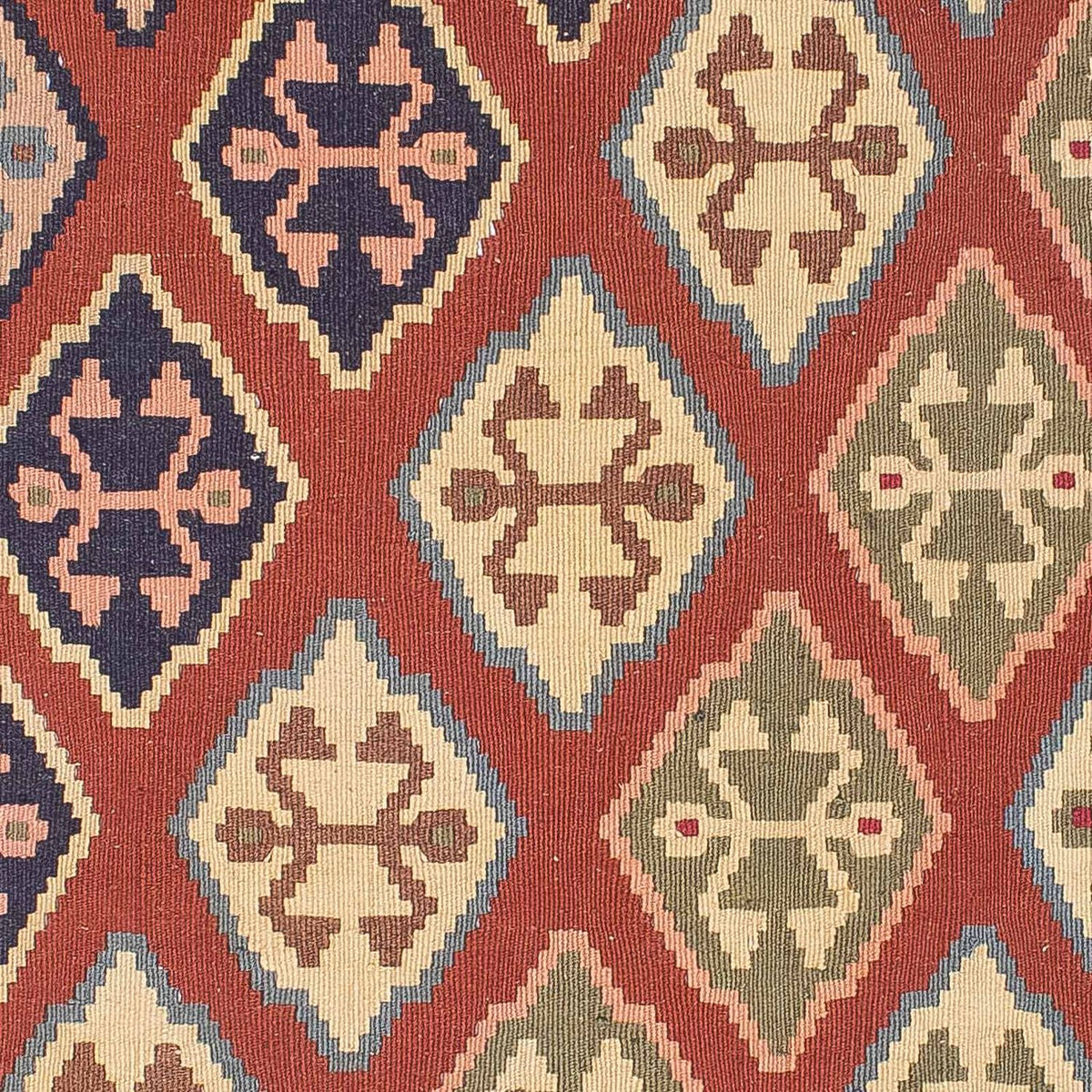 Alfombra Kelim - Oriental - 188 x 118 cm - rojo oscuro