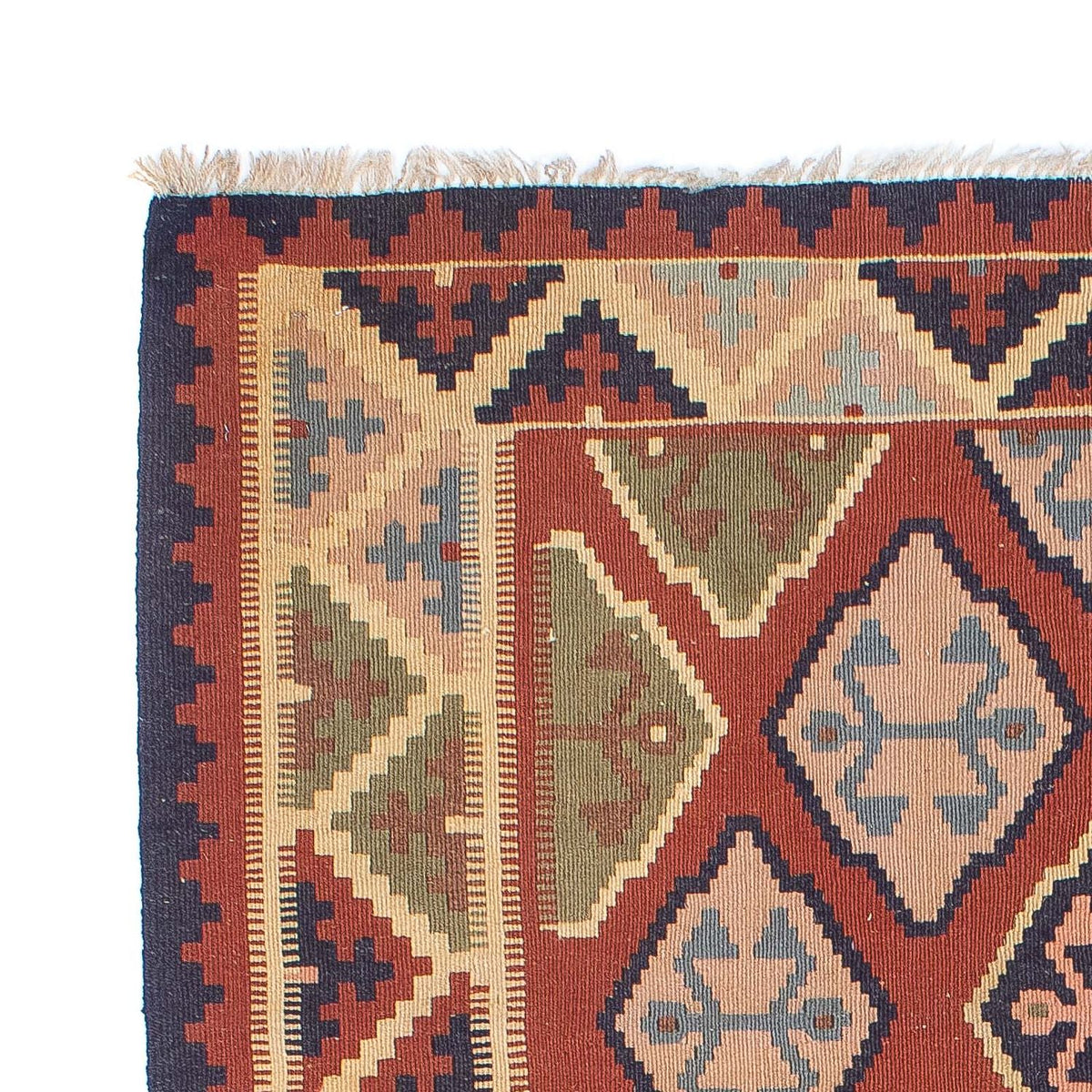 Alfombra Kelim - Oriental - 188 x 118 cm - rojo oscuro