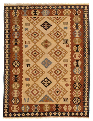 Alfombra Kelim - Oriental - 208 x 160 cm - marrón