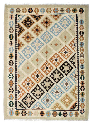 Alfombra Kelim - Oriental - 195 x 158 cm - beige