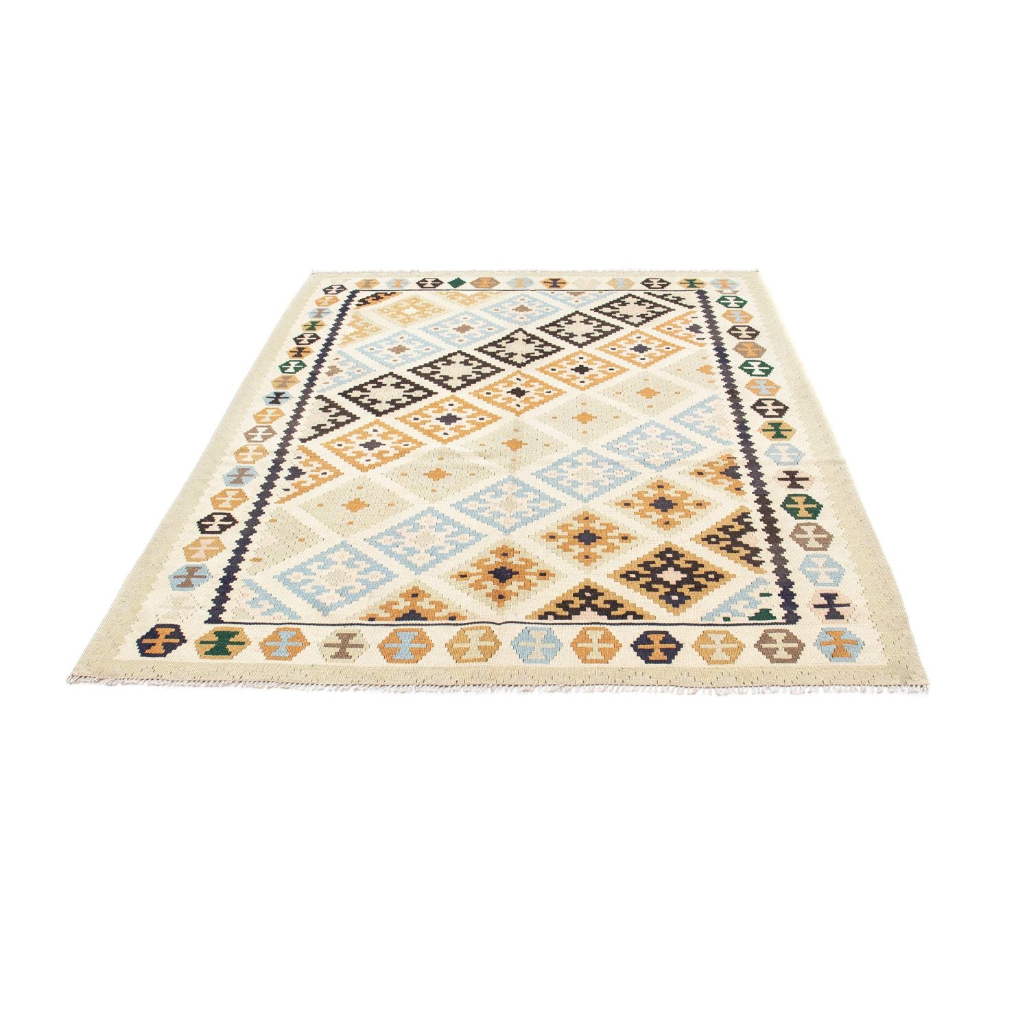 Alfombra Kelim - Oriental - 195 x 158 cm - beige